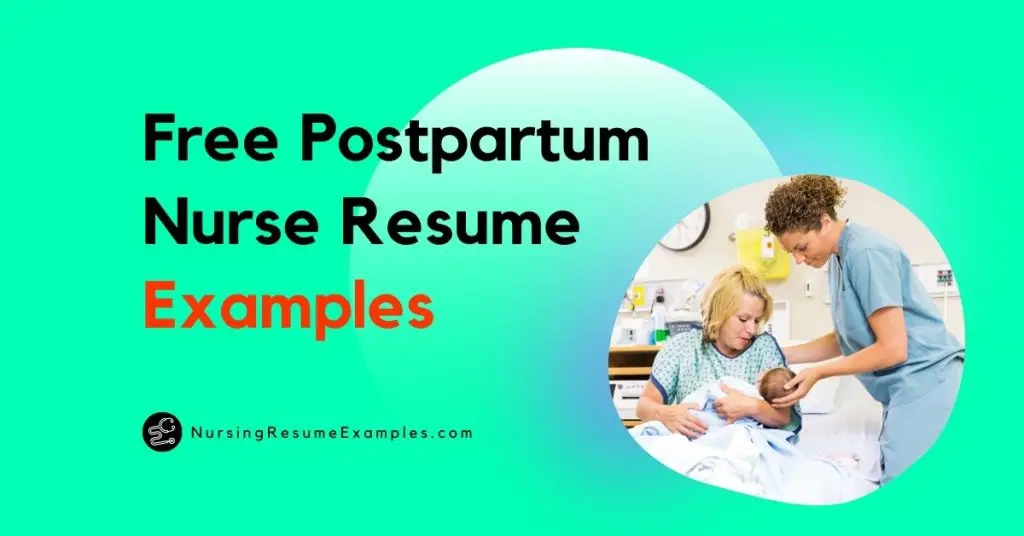 postpartum rn resume sample